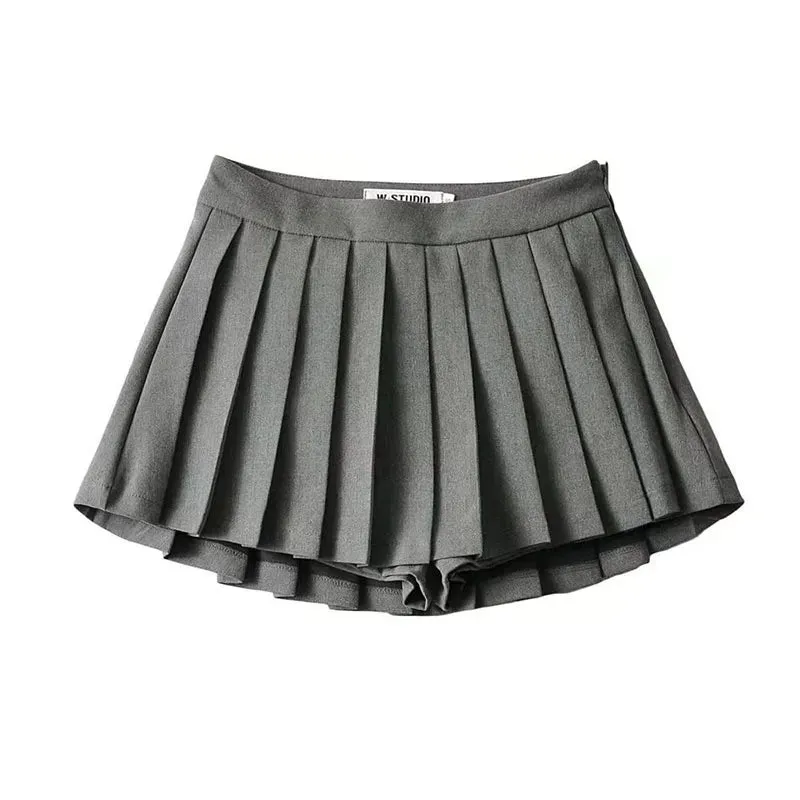 Sexy High Waist Pleated Mini Skirt for Women