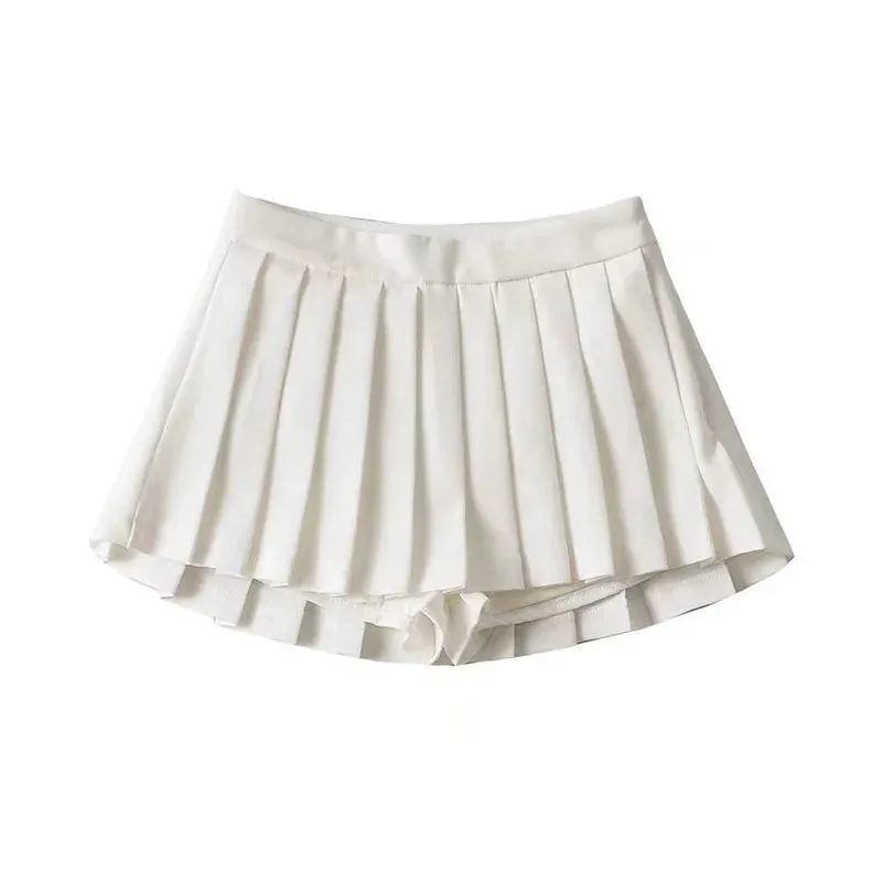 Sexy High Waist Pleated Mini Skirt for Women