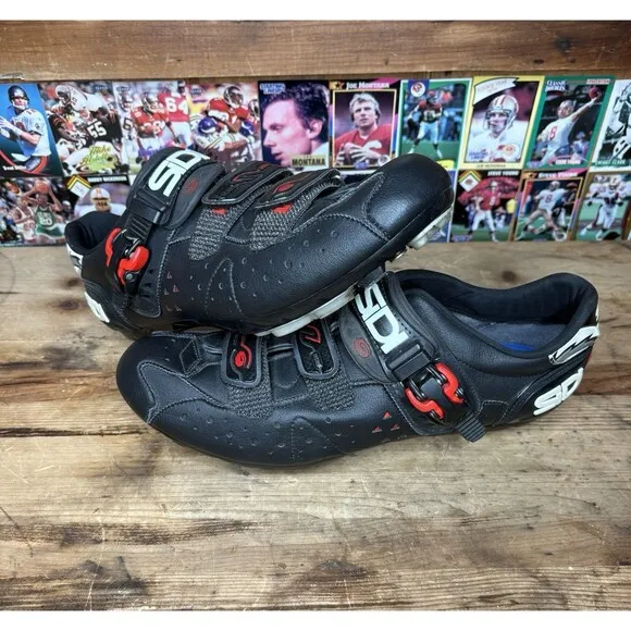 Sidi Dominator 5 Mountain Bike Shoes EU 47 US Men BLACK 2-Bolt MTB Cycling Rare