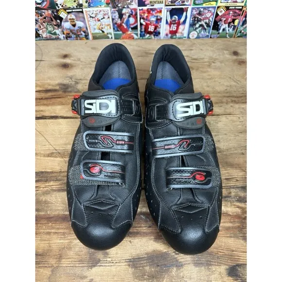 Sidi Dominator 5 Mountain Bike Shoes EU 47 US Men BLACK 2-Bolt MTB Cycling Rare