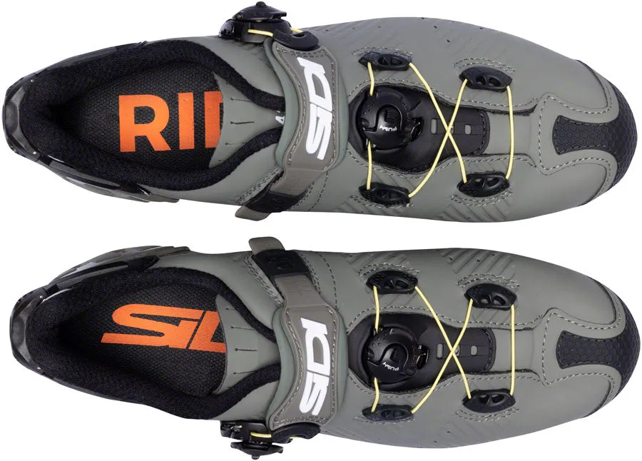 Sidi Drako 2S SRS Mountain Clipless Shoes - Men's, Military Yellow, 41.5
