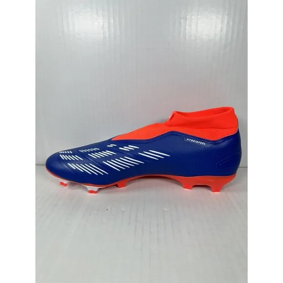 Size 10.5 Adidas Mens Predator League LL Fg Laceless IF6333 Soccer Cleats Blue
