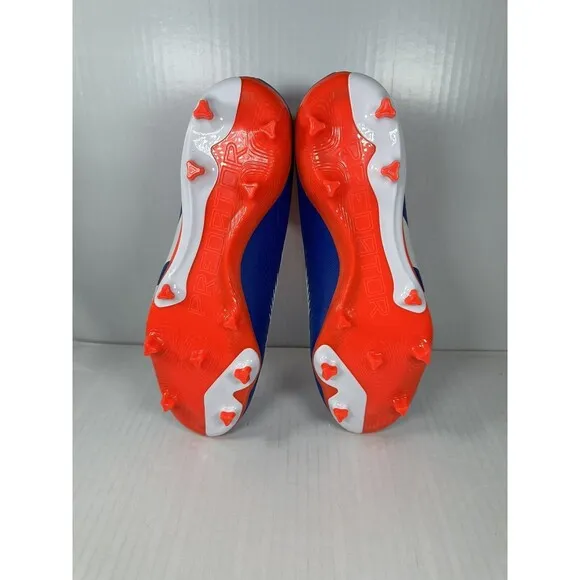 Size 10.5 Adidas Mens Predator League LL Fg Laceless IF6333 Soccer Cleats Blue