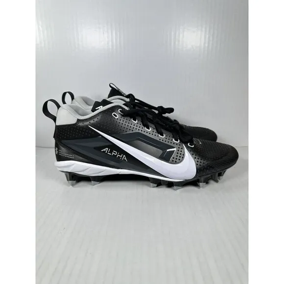Size 11.5 Nike Alpha Menace 4 Varsity Football Cleats FN0027-001 2024 Black NEW