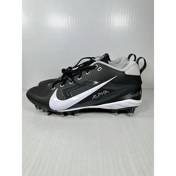 Size 11.5 Nike Alpha Menace 4 Varsity Football Cleats FN0027-001 2024 Black NEW
