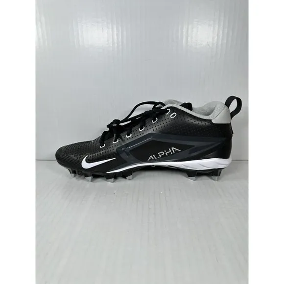 Size 11.5 Nike Alpha Menace 4 Varsity Football Cleats FN0027-001 2024 Black NEW