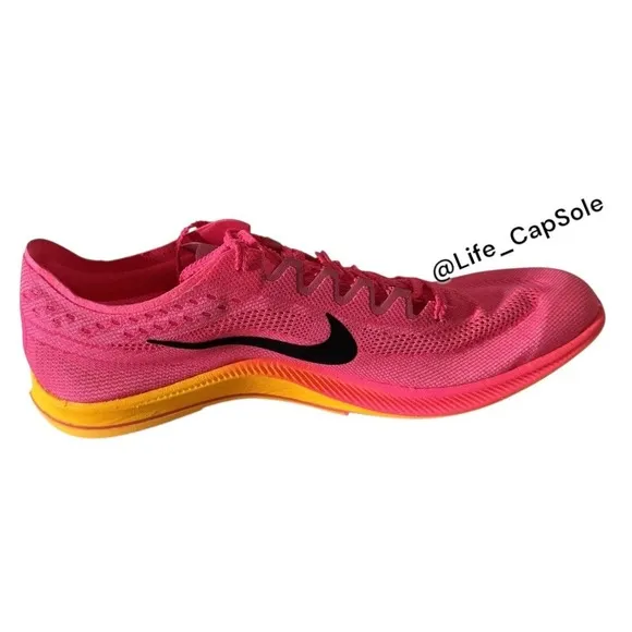 Size 11.5 Nike ZoomX Dragonfly Hyper Pink Track Spikes Men New Orange CV0400-600