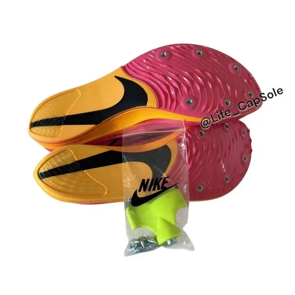 Size 11.5 Nike ZoomX Dragonfly Hyper Pink Track Spikes Men New Orange CV0400-600