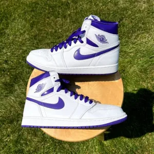 Size 11.5 - Wmns Nike Air Jordan 1 High OG Court Purple Women's Shoes Ships Now
