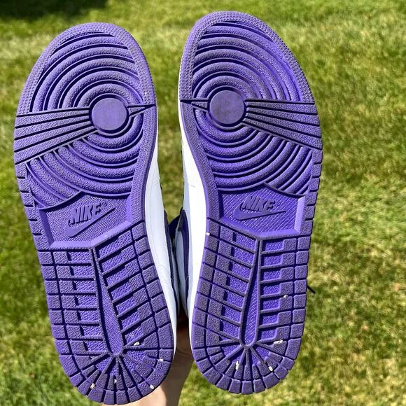 Size 11.5 - Wmns Nike Air Jordan 1 High OG Court Purple Women's Shoes Ships Now