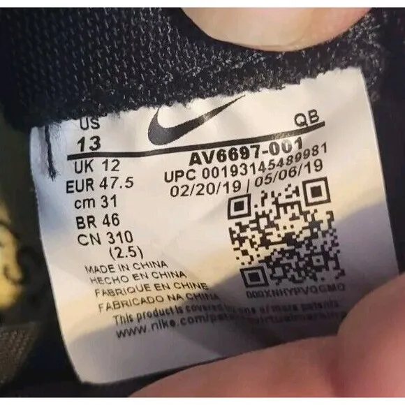 Size 13 - Nike Drop Type LX Pink Tint AV6697-001 Men's Black Shoes