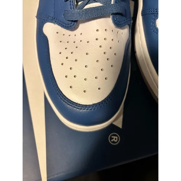 Size 16 Men's Nike Air Jordan 1 High Sneakers Blue White
