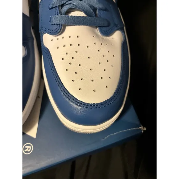 Size 16 Men's Nike Air Jordan 1 High Sneakers Blue White