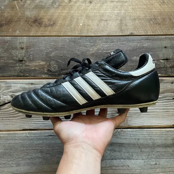 Size 6 Men adidas Copa Mundial FG Firm Ground Black White Soccer Cleats