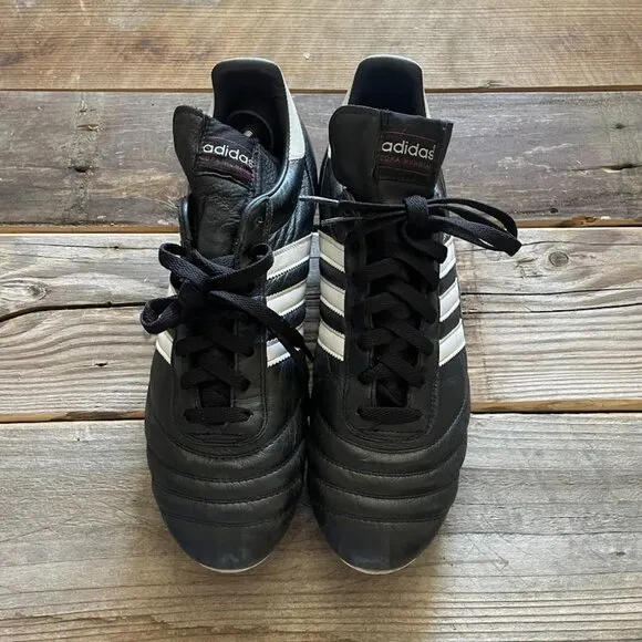 Size 6 Men adidas Copa Mundial FG Firm Ground Black White Soccer Cleats