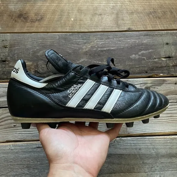 Size 6.5 Men adidas Copa Mundial FG Firm Ground Black White Soccer Cleats