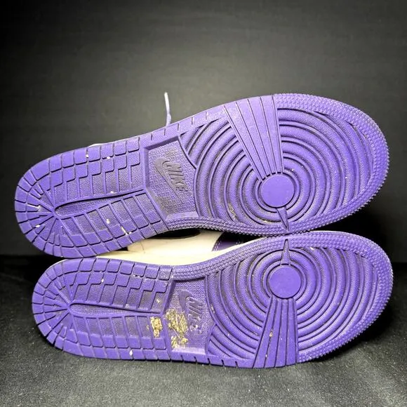 Size 6.5 - Nike Air Jordan 1 Retro High OG GS Court Purple 2.0 Men's Shoes