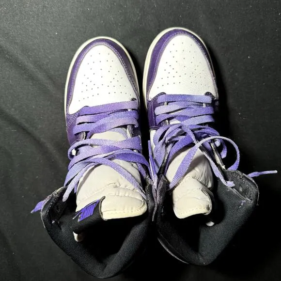 Size 6.5 - Nike Air Jordan 1 Retro High OG GS Court Purple 2.0 Men's Shoes