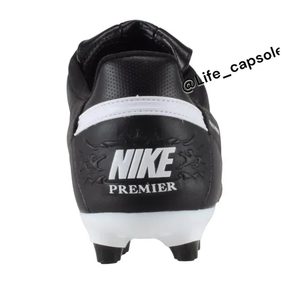 Size 7 Nike Premier III FG Soccer Cleats Black White HM0265-002 Leather Mens New