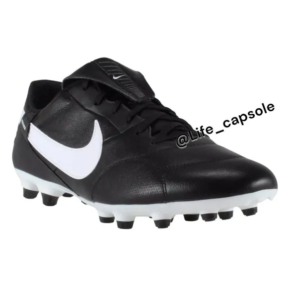 Size 7 Nike Premier III FG Soccer Cleats Black White HM0265-002 Leather Mens New