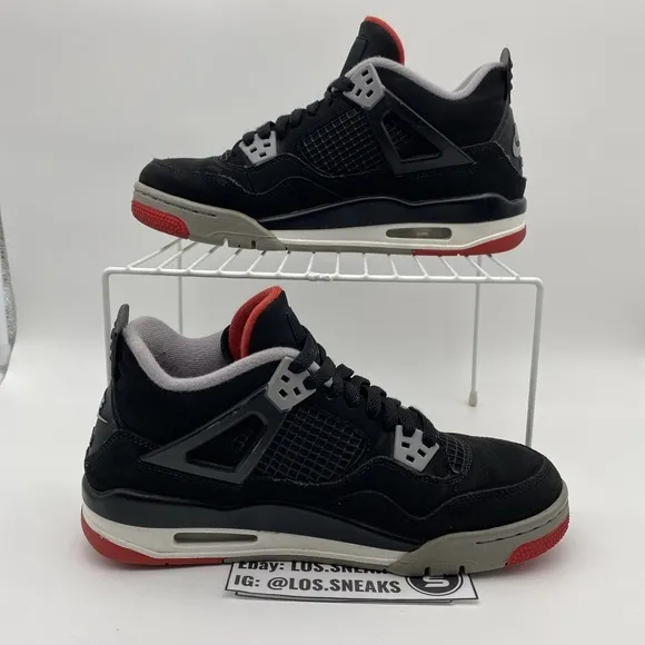 Size 7y (GS) - Jordan 4 Retro OG 2019 Low Bred (408452-060)