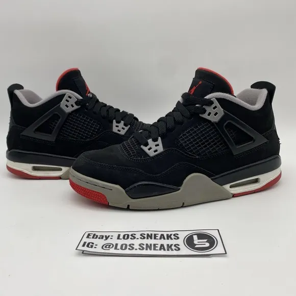 Size 7y (GS) - Jordan 4 Retro OG 2019 Low Bred (408452-060)