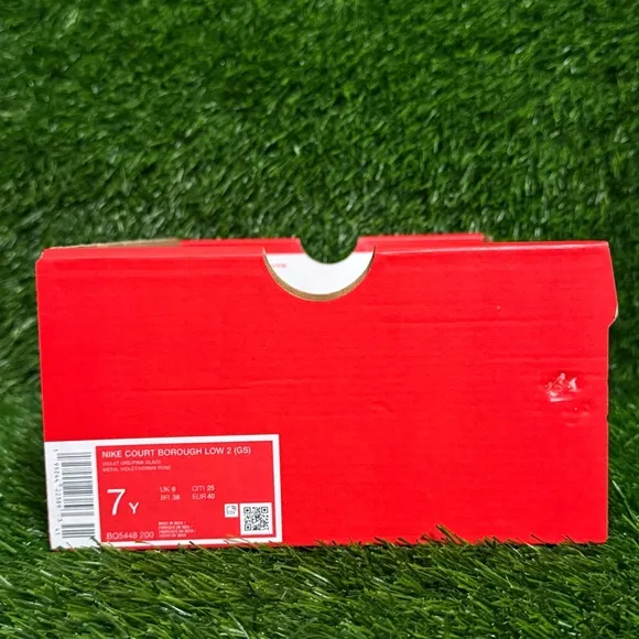 Size 7Y - Kids Nike Court Borough Low 2 Violet Ore Pink Glaze - BQ5448-200