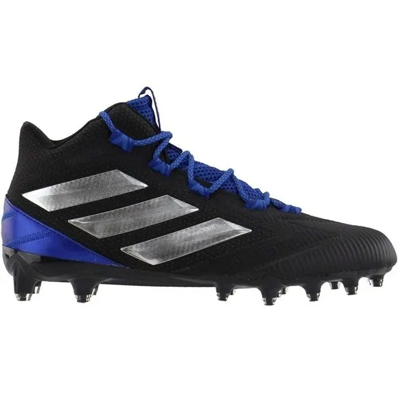 Size 9.5 Adidas Freak Carbon Mid Football 🏈 Cleats Blue Black NWT EE7137 Men