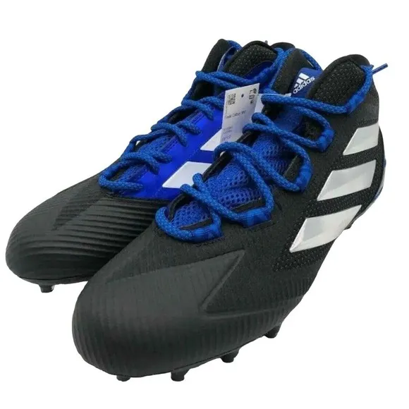 Size 9.5 Adidas‎ Freak Carbon Mid Football 🏈 Cleats Blue Black NWT EE7137 Men