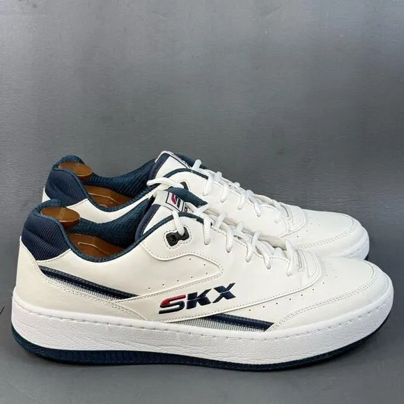 Skechers Sport Court 92 'White Blue' sneaker shoes men’s size 13