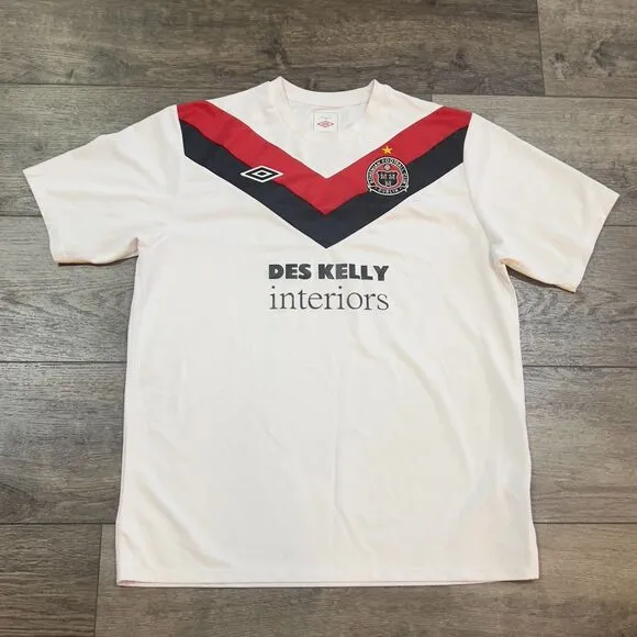 SUPER RARE! Umbro Bohemian 2010-2011 White Away Soccer Futbol Shirt Jersey - XL