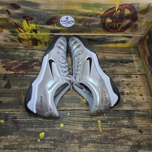 Sz 11‎ Nike Total 90 3 III SP Indoor Soccer Shoes Metallic Silver HJ9351-002 New