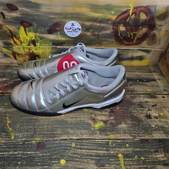 Sz 11‎ Nike Total 90 3 III SP Indoor Soccer Shoes Metallic Silver HJ9351-002 New