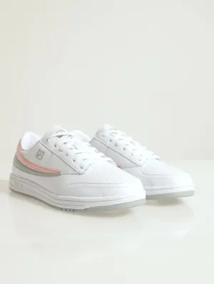 Tennis 88 Lace-Up Court Sneaker - White/Pink