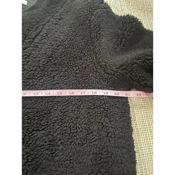 The Rail pull over crew fleece black size Med