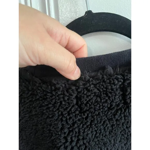 The Rail pull over crew fleece black size Med