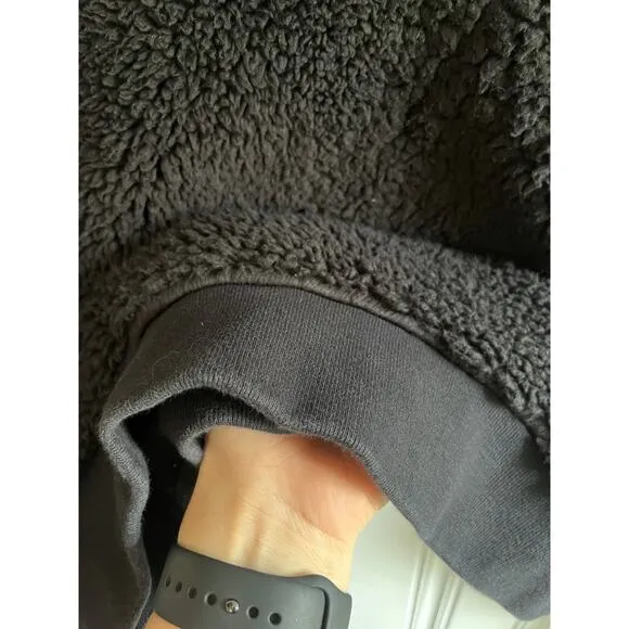 The Rail pull over crew fleece black size Med