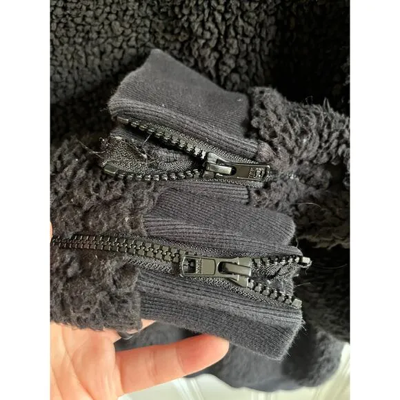 The Rail pull over crew fleece black size Med