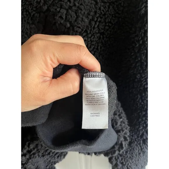 The Rail pull over crew fleece black size Med