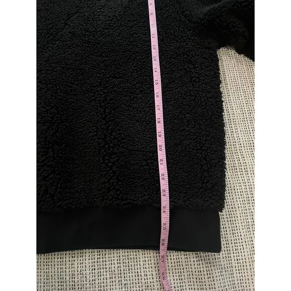 The Rail pull over crew fleece black size Med