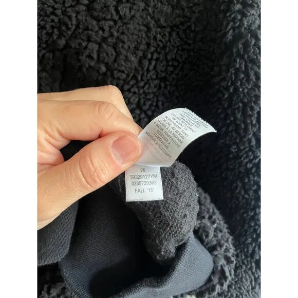 The Rail pull over crew fleece black size Med