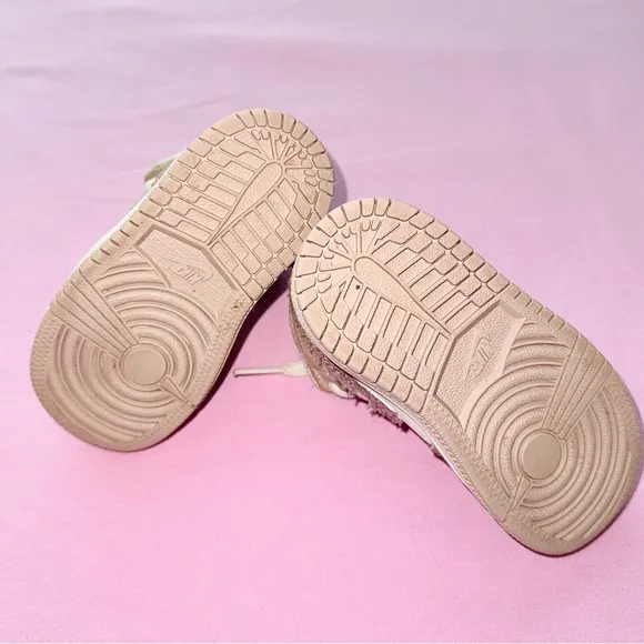 Toddler 6C Nike Air Jordan 1 Mid SE Craft TD&quot;Inside Out Taupe Haize&quot; DZ4467-102