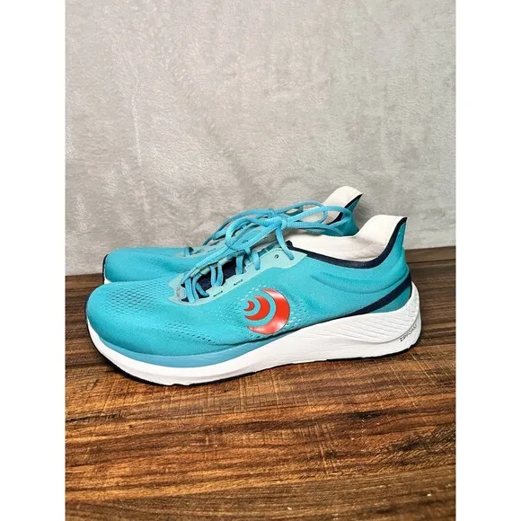 Topo Cyclone Cyan Blue Red White Athletic Running Shoes Sneakers Mens Size 11