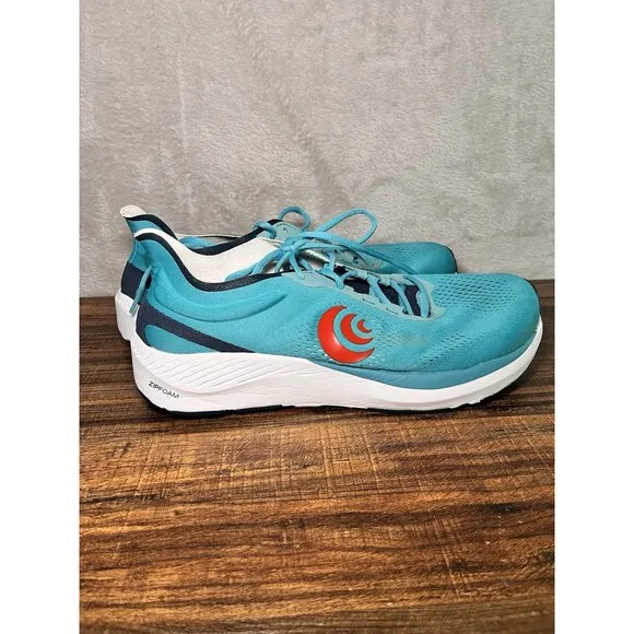Topo Cyclone Cyan Blue Red White Athletic Running Shoes Sneakers Mens Size 11