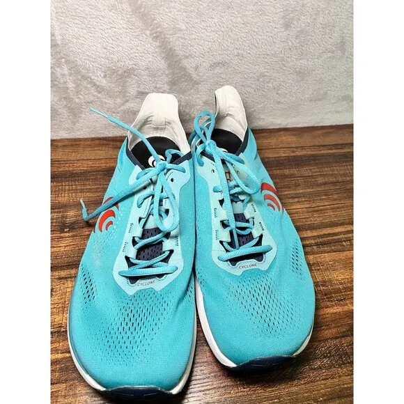 Topo Cyclone Cyan Blue Red White Athletic Running Shoes Sneakers Mens Size 11