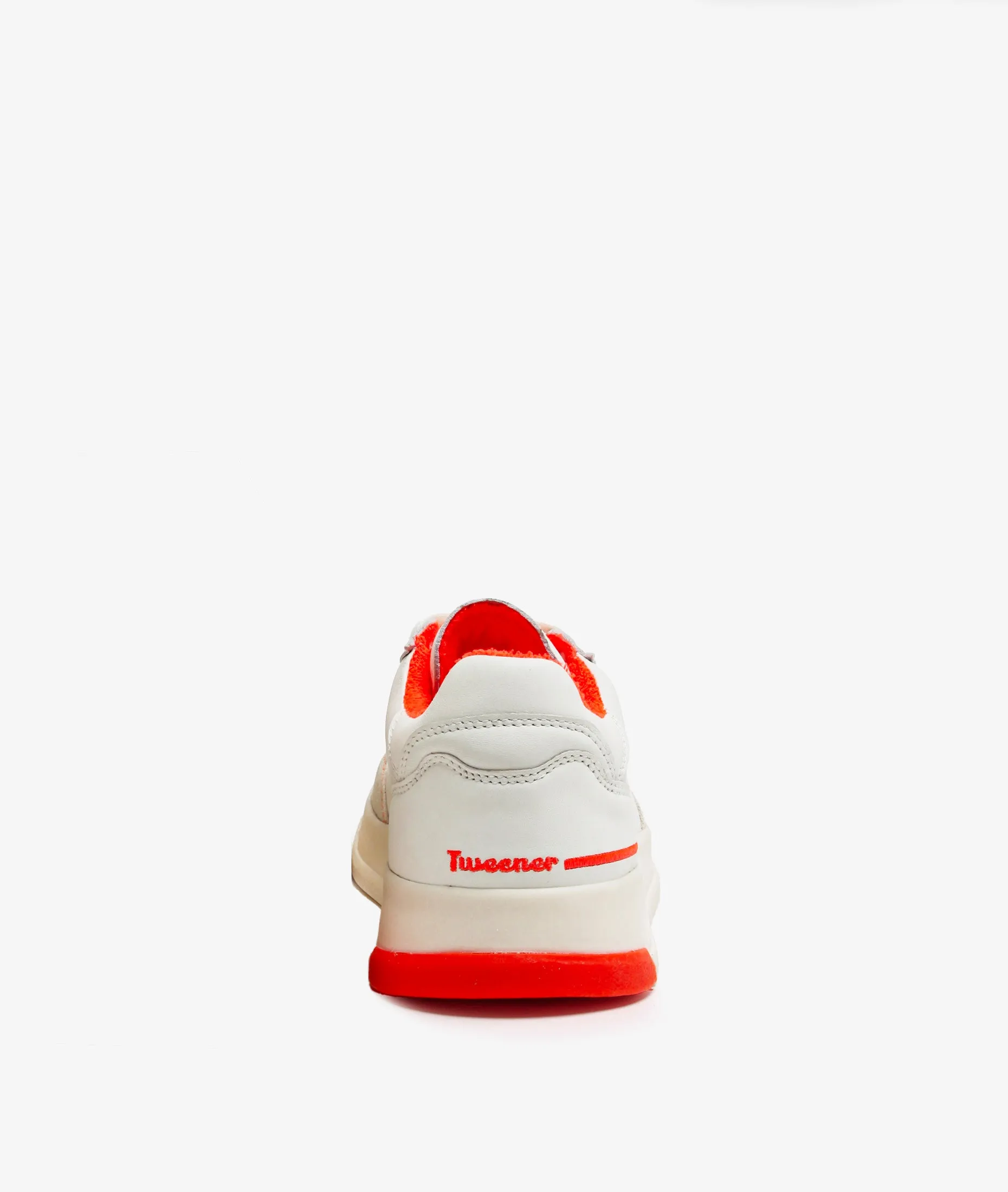 Tweener Low White Orange Fluo with logo