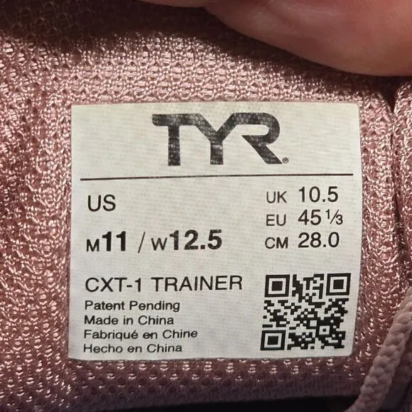 TYR Trainer Shoes Women's Size 12.5‎ Pink CXT-1 GYM Athletic RARE