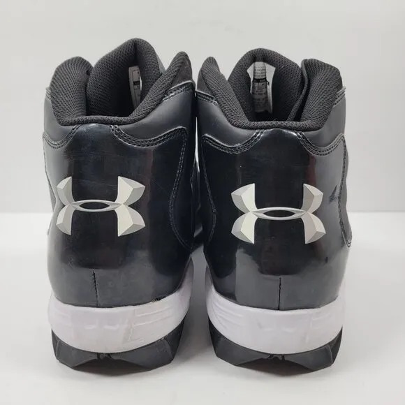 Under Armor Men's Black Football Cleats 1242241-001US Size 12