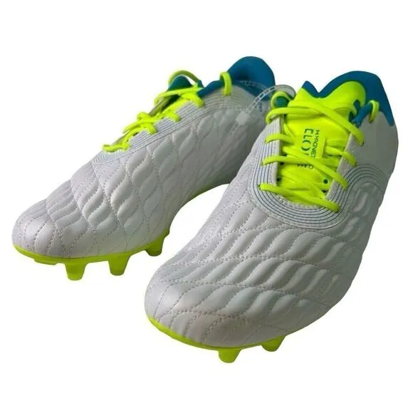 Under Armour Clone Magnetico Soccer Cleats Sz 7.5 White Teal Lime 3027497-101