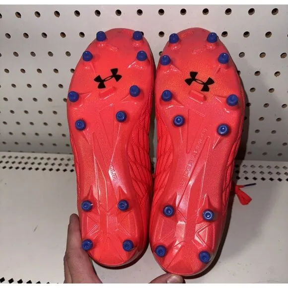 Under Armour Magnetico Pro 3 FG Womens Soccer Cleats Size 11.5 Red Green Blue